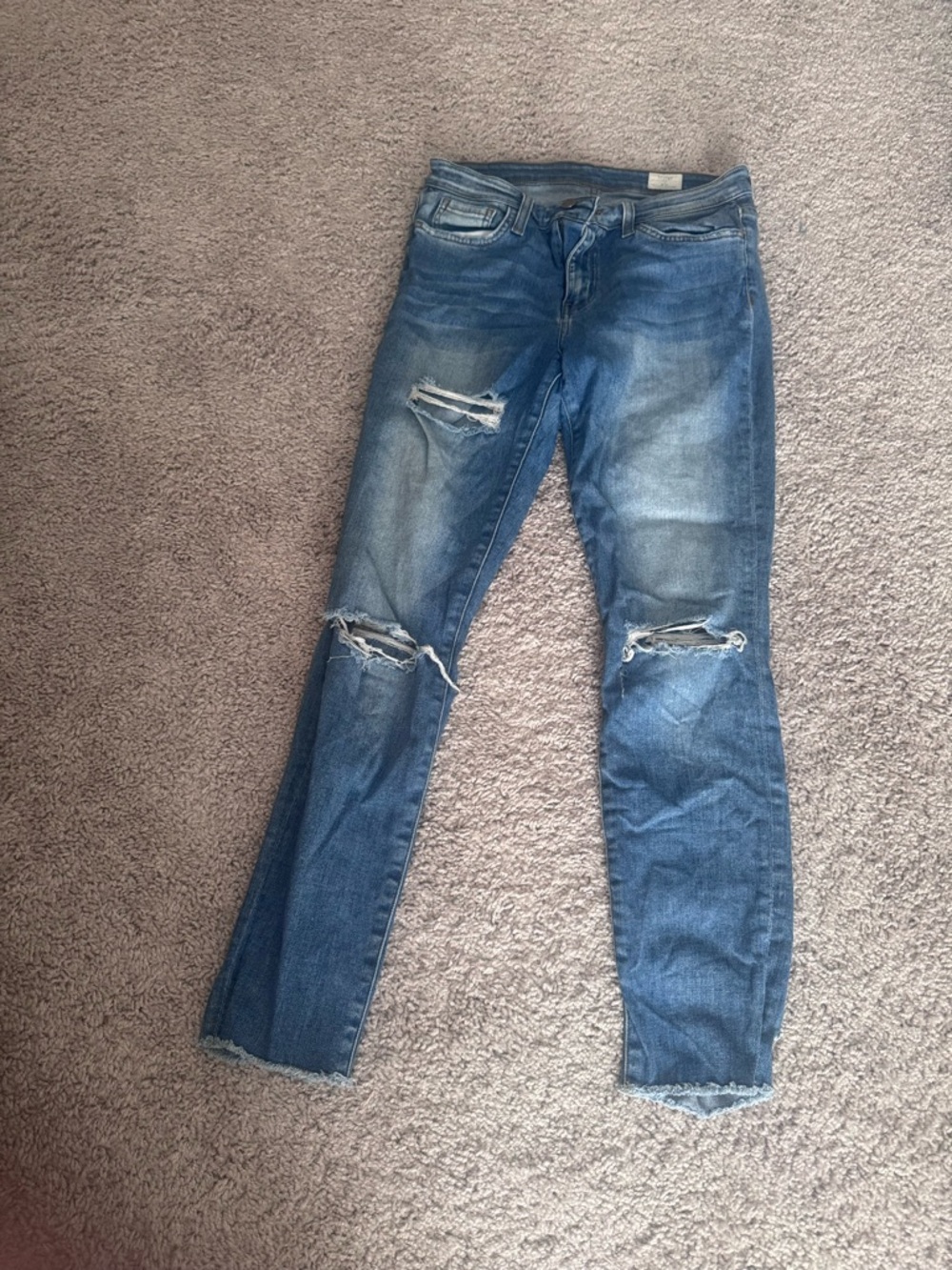 Bridge by Gly Women’s Distressed Blue Skinny Jeans
